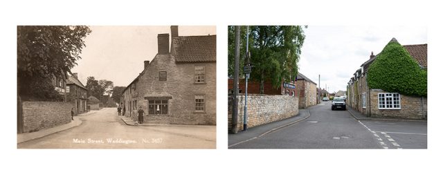 photograph of Main Street Waddington past and present