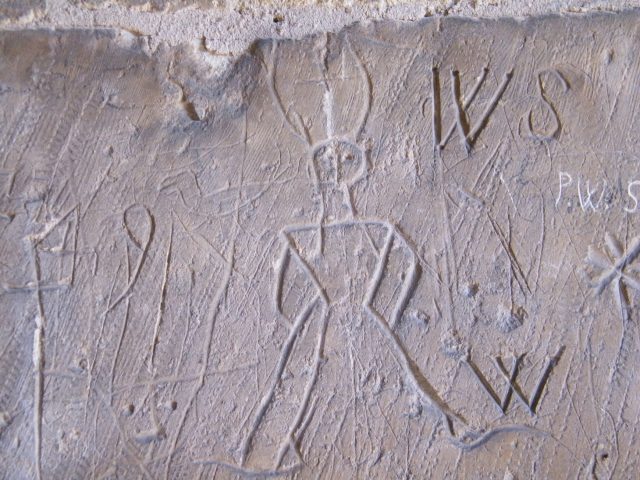 Historical Graffiti in St Chad's Welbourn